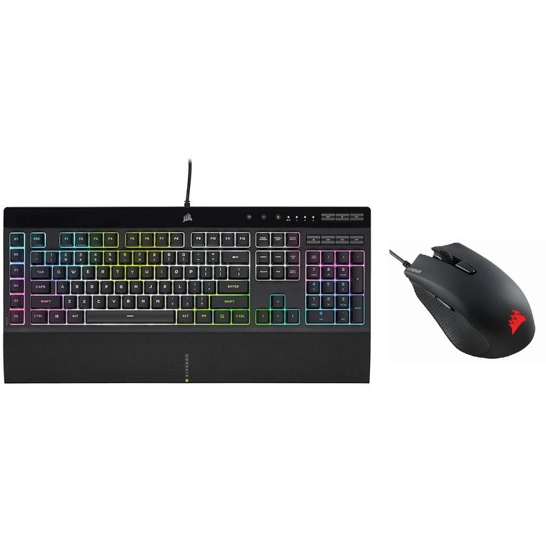 Teclado Gamer Corsair K55 PRO, RGB, USB. Color Negro.