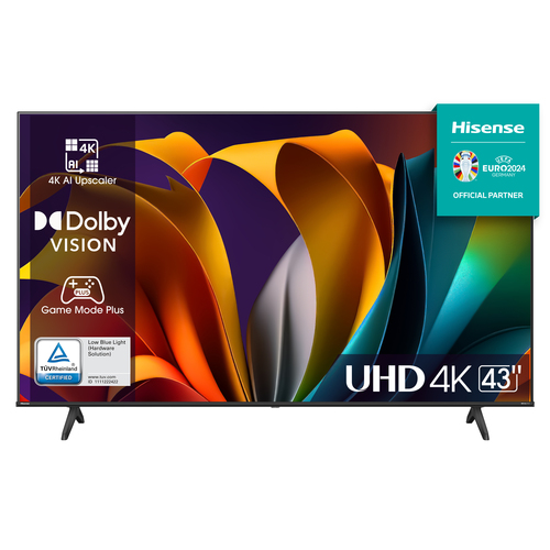 Smar Tv Hisense A6| Pantalla 43″| 3840 X 2160 Pixeles,| Led| Smart Tv| Wifi| Color Negro