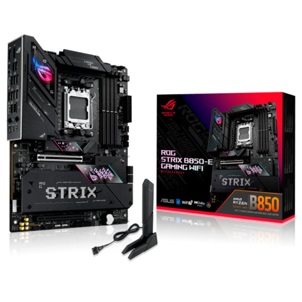 Tarjeta Madre Asus Rog Strix B850-e Gaming |Wifi |Amd Am5| Atx| 4xdimm Ddr5