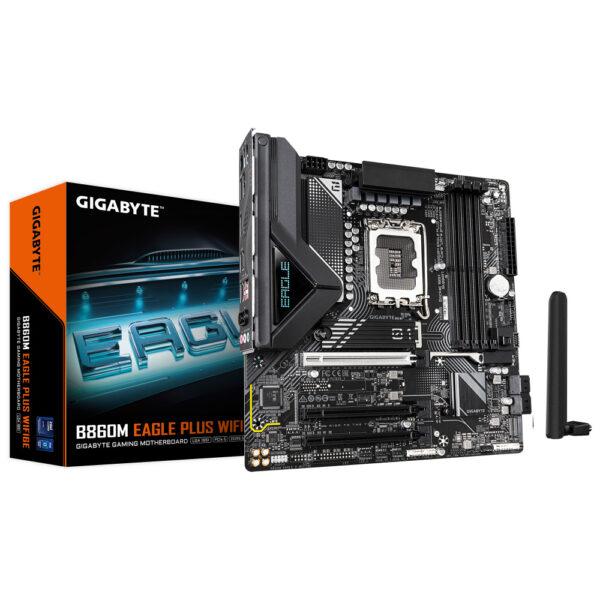 Tarjeta Madre Gigabyte B860M EAGLE PLUS WIFI6E| Micro-ATX| LGA 1851| Intel B860| 256GB DDR5| HDMI/DP para Intel