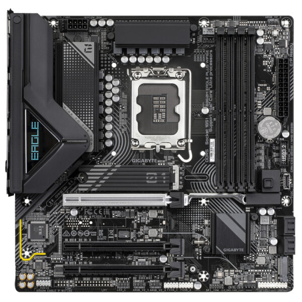 Tarjeta Madre Gigabyte B860M EAGLE PLUS WIFI6E| Micro-ATX| LGA 1851| Intel B860| 256GB DDR5| HDMI/DP para Intel - Imagen 2