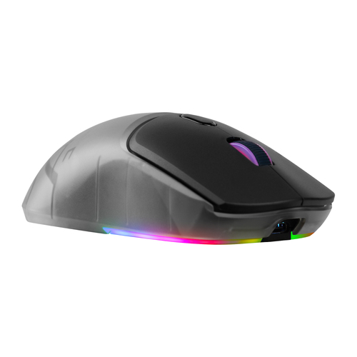 Mouse Gamer Game Factor Mow700| Inalambrico Y Bluetooth| 26000dpi| Pixart 3395| Rgb| Carcasas Intercambiables