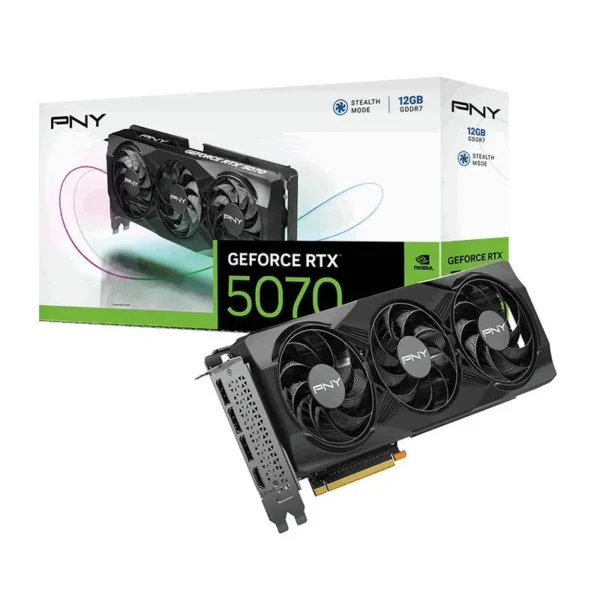 Tarjeta de Video PNY NVIDIA GeForce RTX 5070| 12GB 192-bit GDDR7| PCI Express x16 5.0