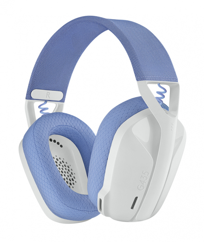 Audífonos Gamer G435 Logitech | Inalámbrico| USB-A| Color Blanco/Lila